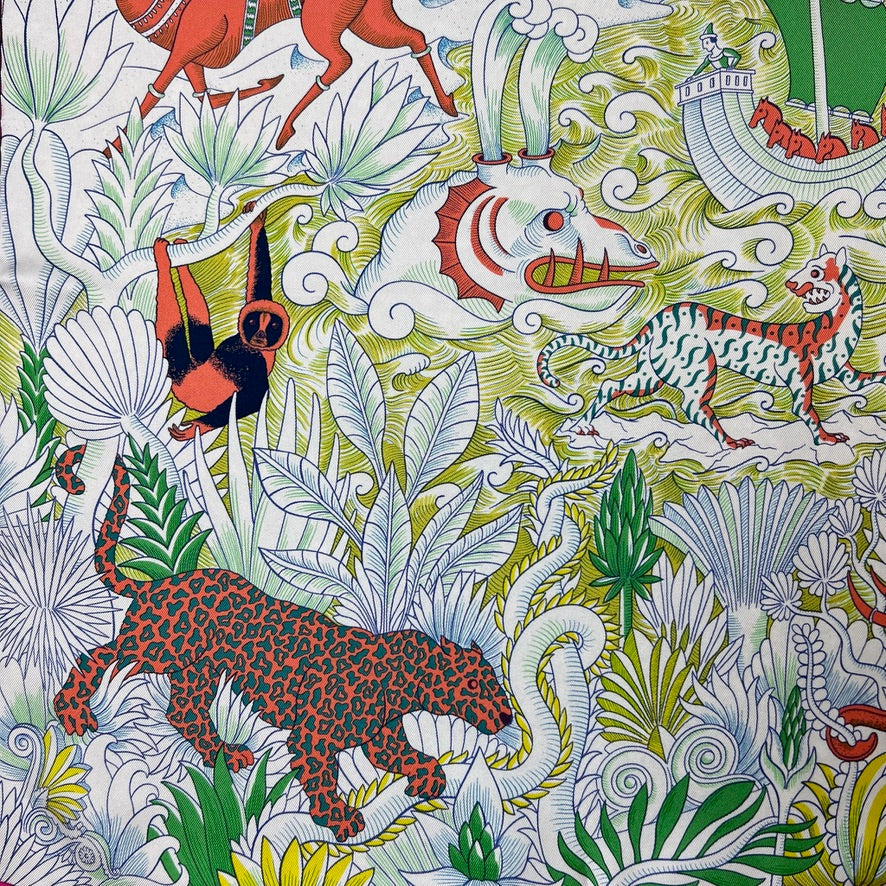 HERMES Foulard in seta carrè "Cosmographia Universal" 