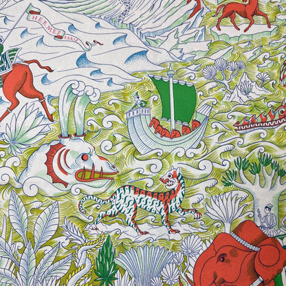 HERMES Foulard in seta carrè "Cosmographia Universal" 