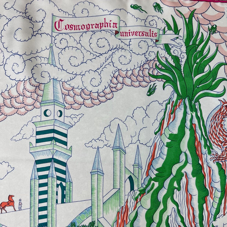 HERMES Foulard in seta carrè "Cosmographia Universal" 