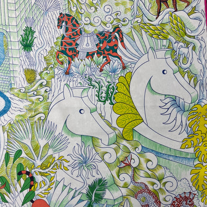 HERMES Foulard in seta carrè "Cosmographia Universal" 