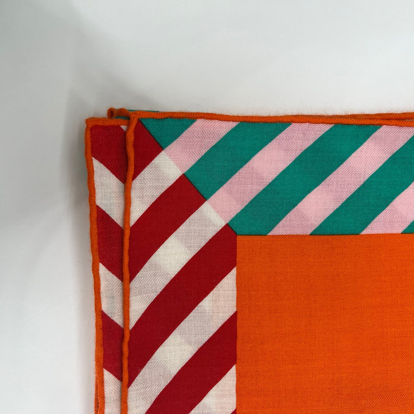 HERMES Foulard scialle maxi cashmere e seta arancione