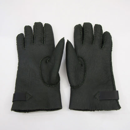 HERMES Guanti in pelle di montone nero