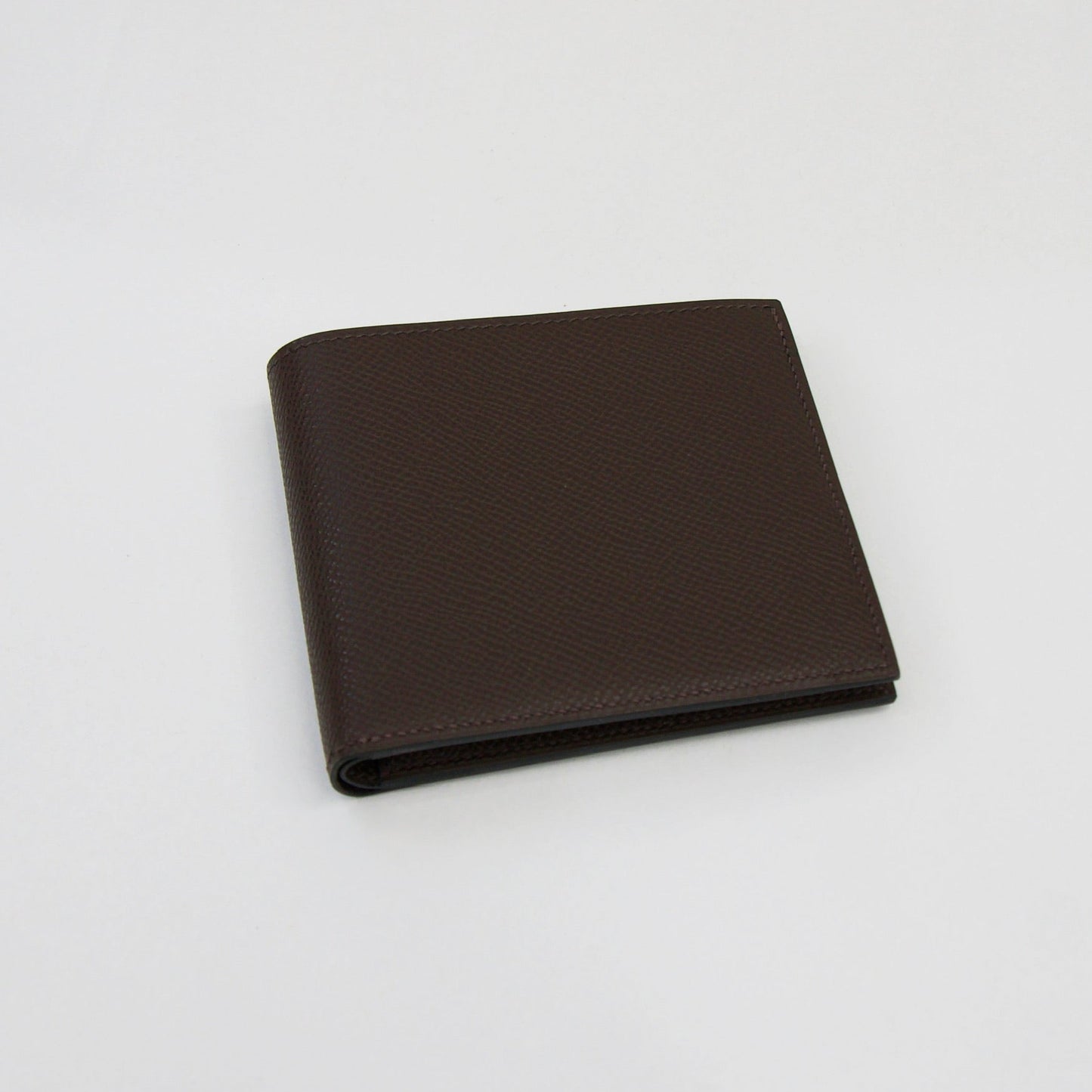 HERMES Portafoglio "Copernic" in pelle epsom marrone