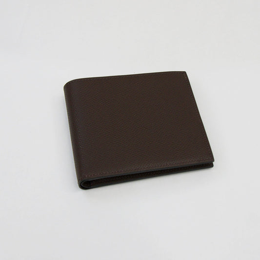 HERMES Portafoglio "Copernic" in pelle epsom marrone