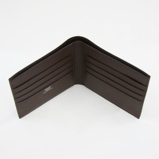 HERMES Portafoglio "Copernic" in pelle epsom marrone