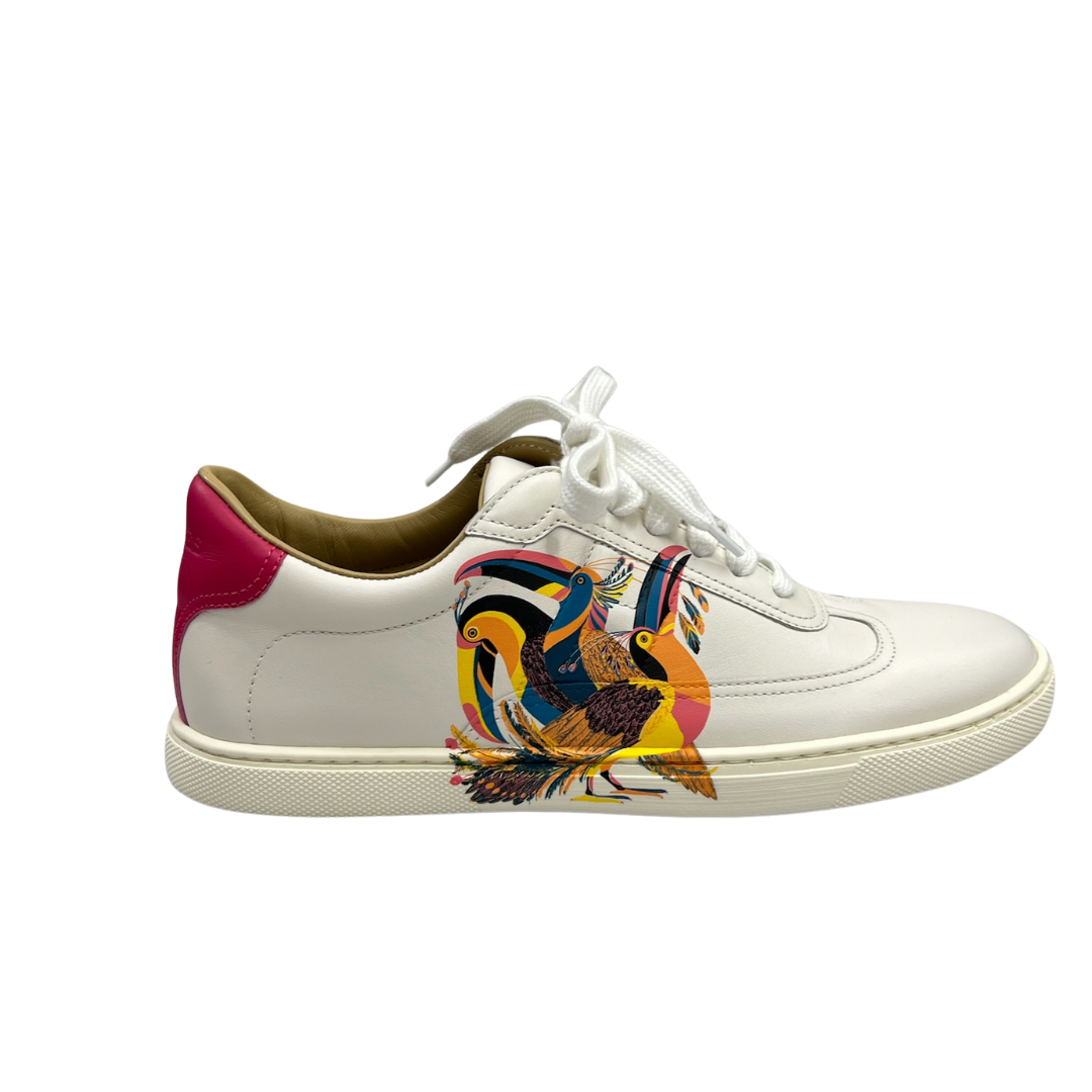 HERMES Sneakers in pelle bianca Toucans de Paradis
