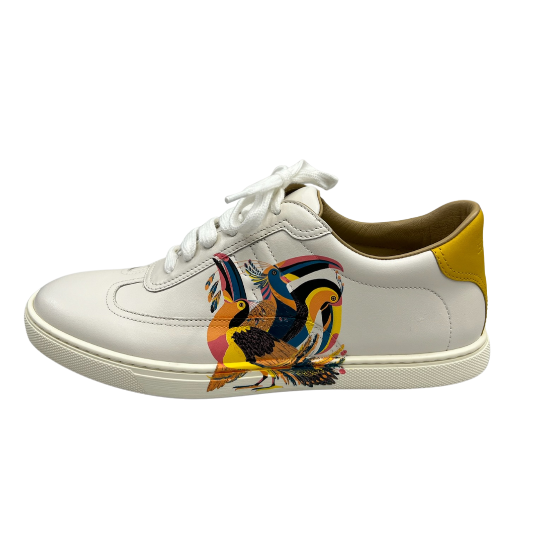 HERMES Sneakers in pelle bianca Toucans de Paradis