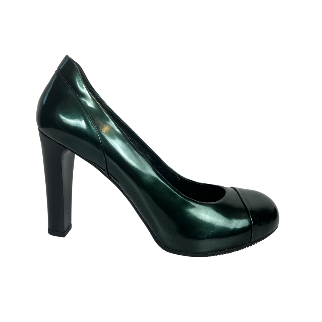 HOGAN Scarpe decolletè verde cangiante