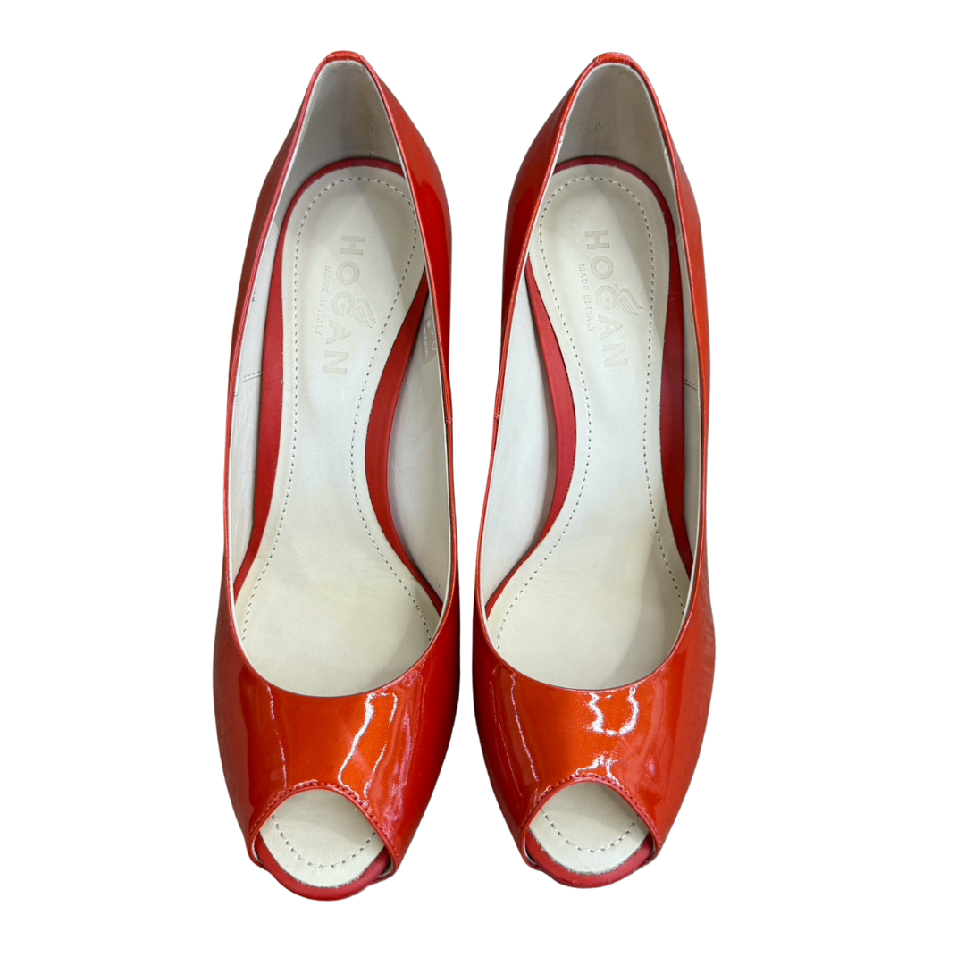 HOGAN Scarpe decolté arancione lucide