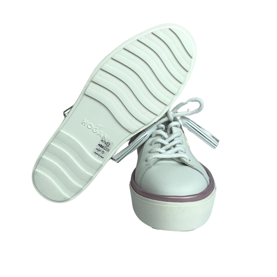 HOGAN Sneakers bianca e rosa boutiquepelfini
