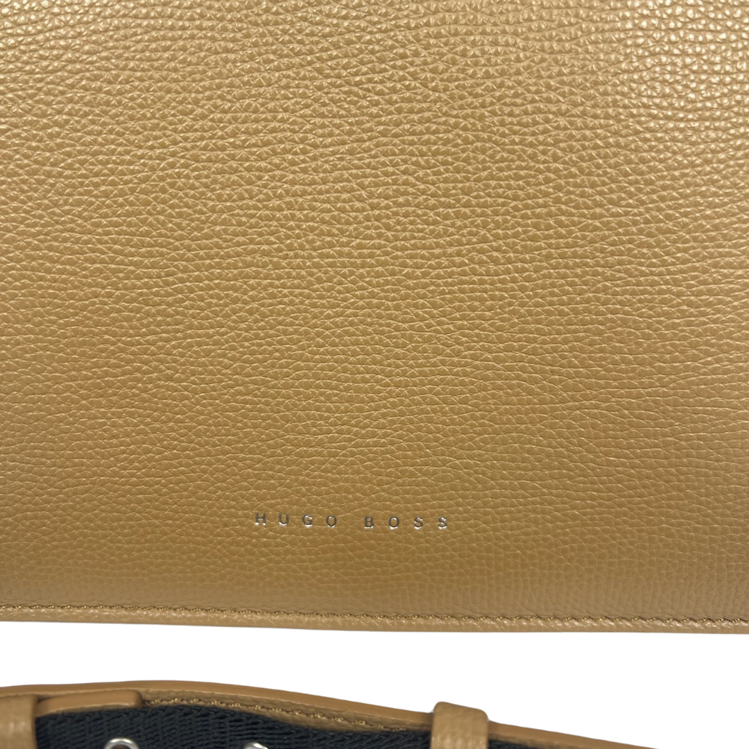 HUGO BOSS Borsa in ecopelle color biscotto