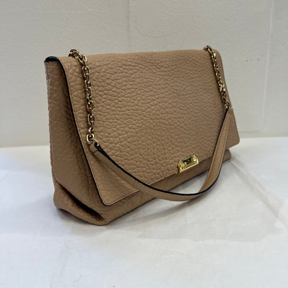 BURBERRY Borsa in pelle beige "Mildenhall"