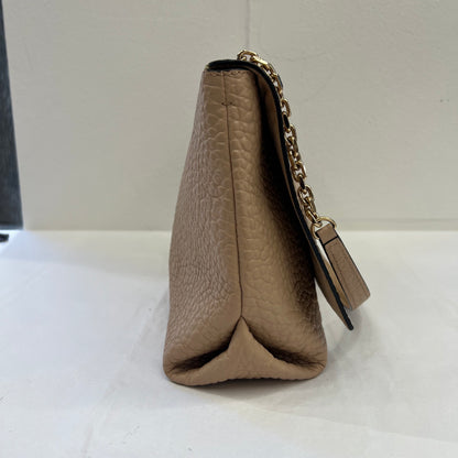 BURBERRY Borsa in pelle beige "Mildenhall"