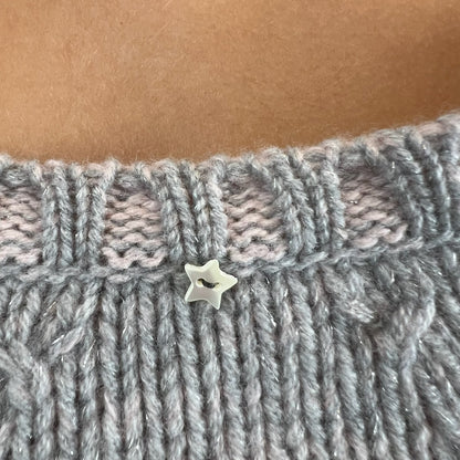 LORENA ANTONIAZZI Maglione in cashmere melange rosa azzurro