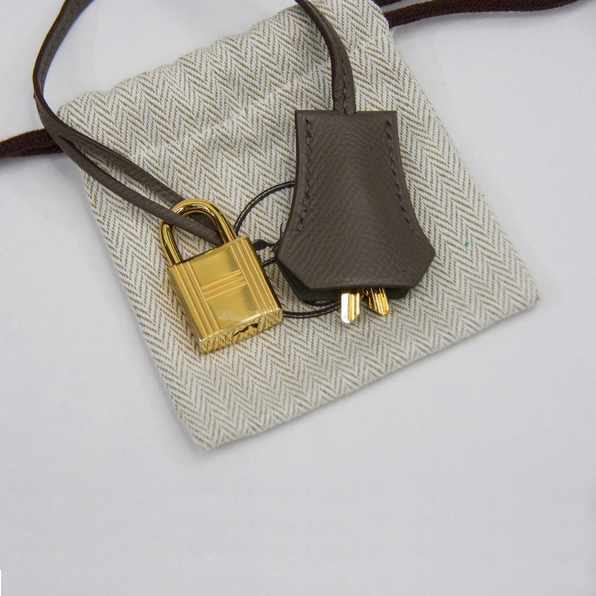 HERMES Kelly 32 in pelle epsom gris etain