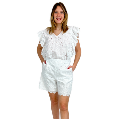 I BLUES Completo bianco in pizzo San Gallo