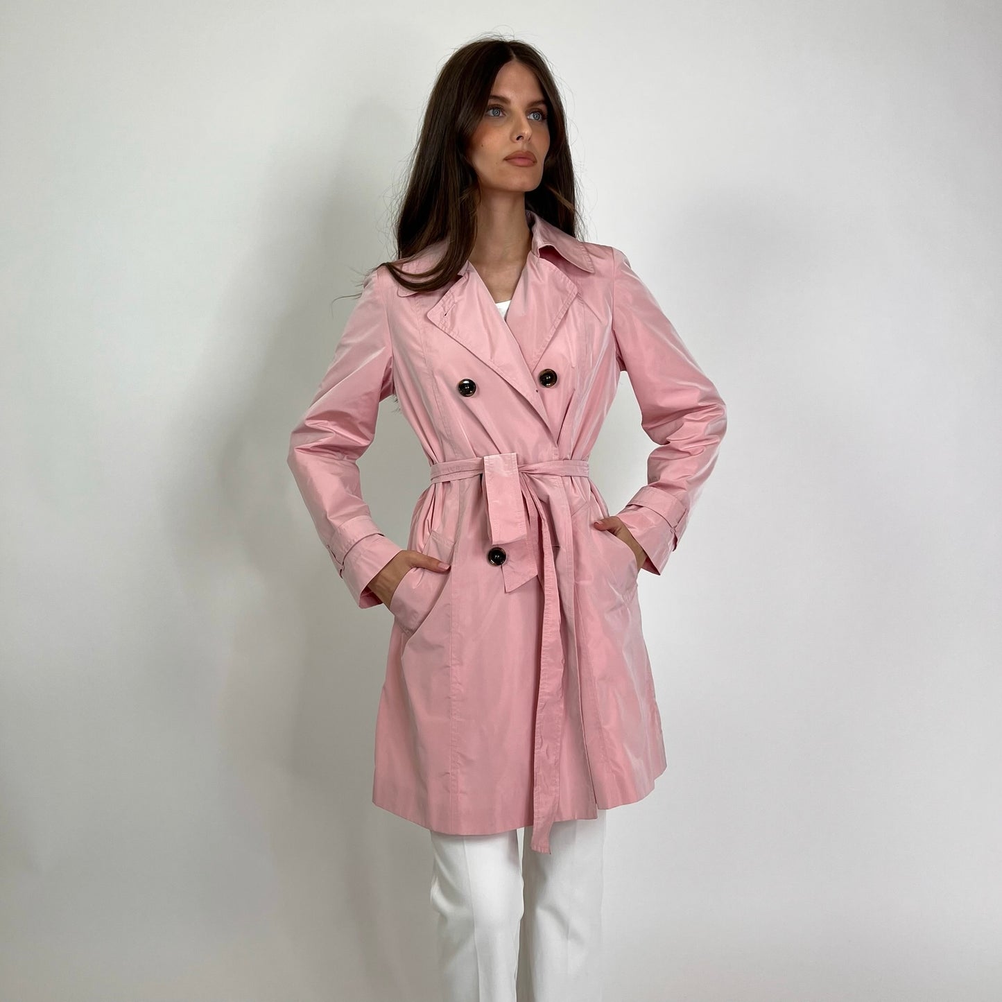 I BLUES Trench in nylon rosa