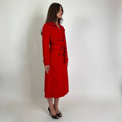 I BLUES Trench lungo in cotone rosso 