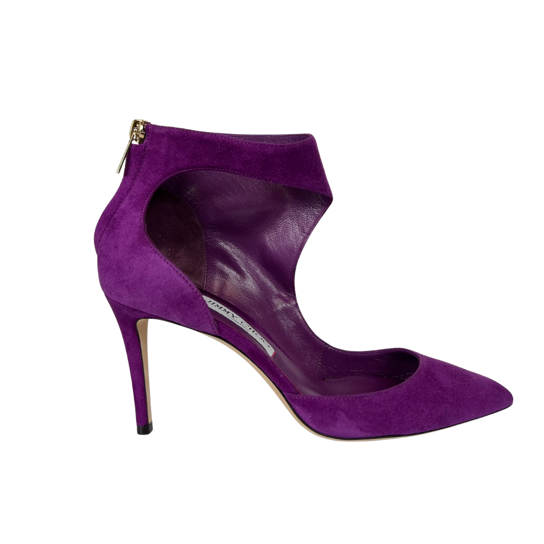 JIMMY CHOO Scarpa decolté scamosciata ciclamino