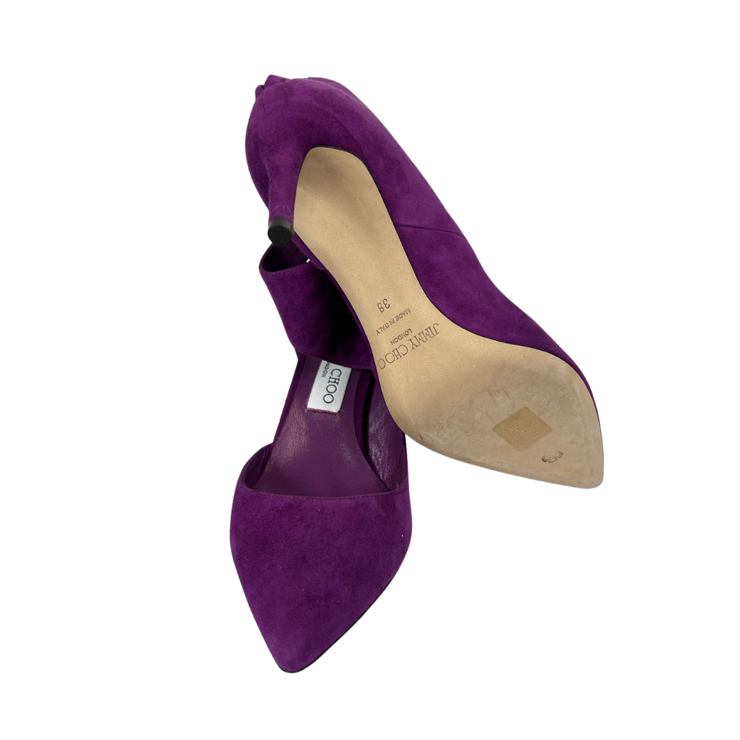 JIMMY CHOO Scarpa decolté scamosciata ciclamino