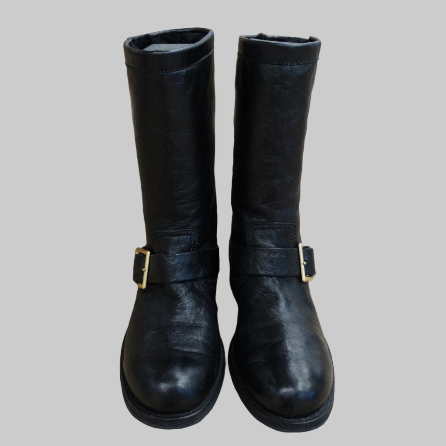 JIMMY CHOO Scarpa stivale in pelle nera