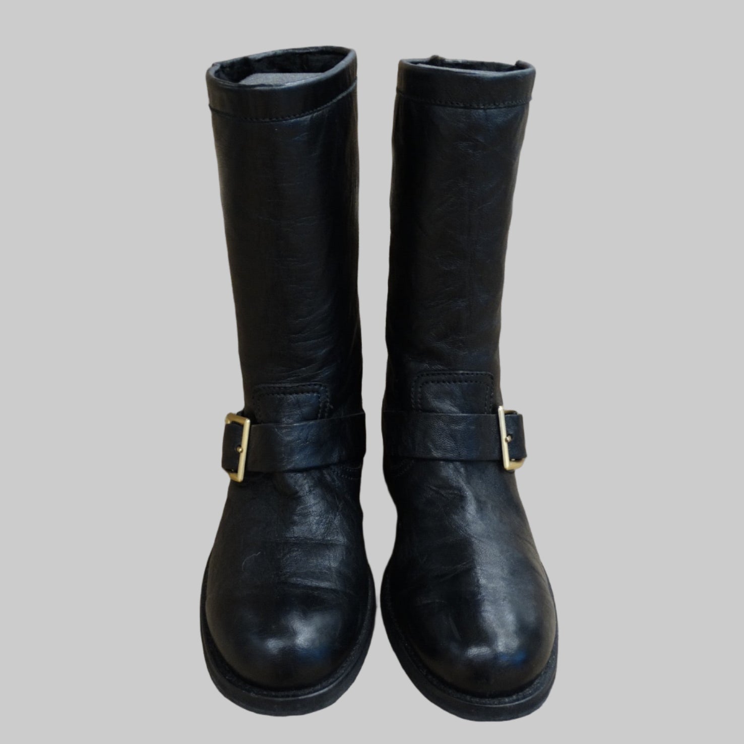 JIMMY CHOO Scarpa stivale in pelle nera