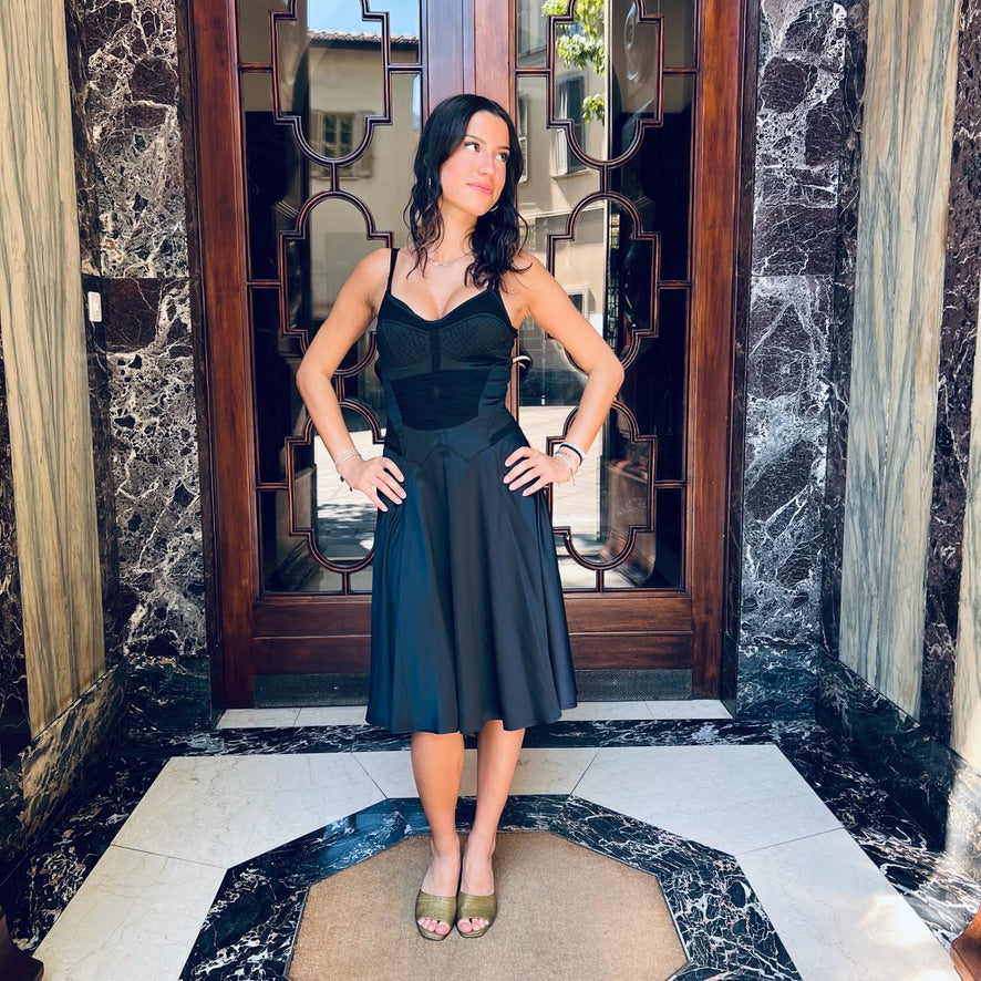 JUST CAVALLI Abito nero elegante viscosa