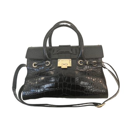 Jimmy Choo Borsa stampa cocco nera