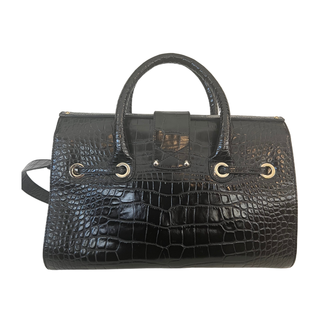 Jimmy Choo Borsa stampa cocco nera