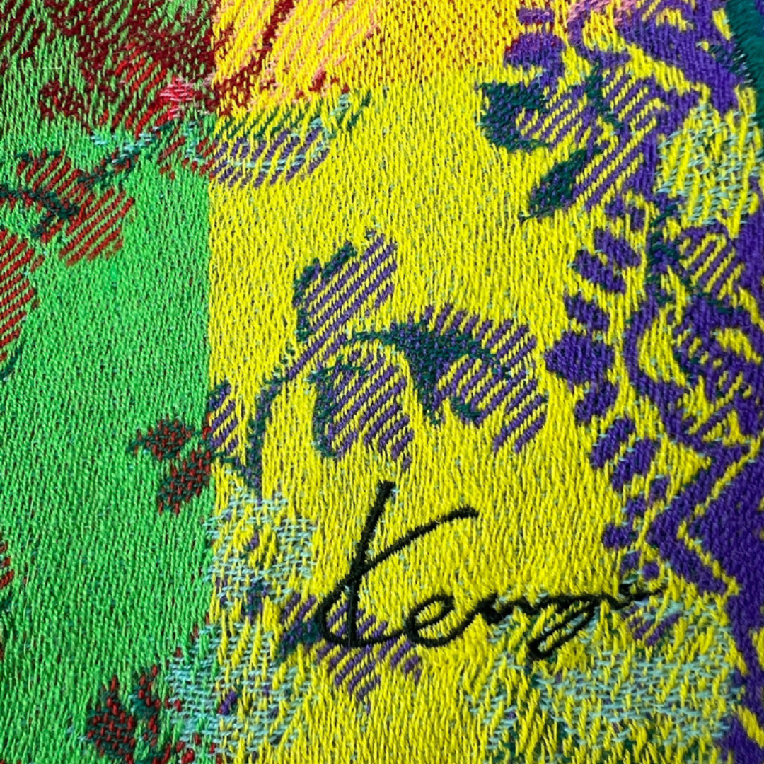 KENZO Sciarpa in lana multicolor