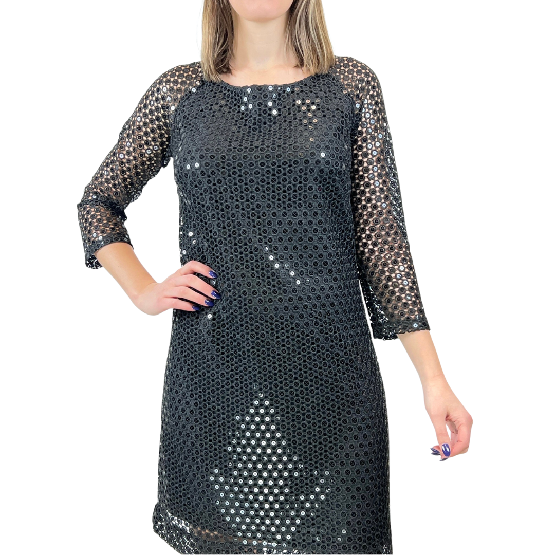 LILLY PULITZER Abito nero forato in pizzo