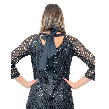 LILLY PULITZER Abito nero forato in pizzo