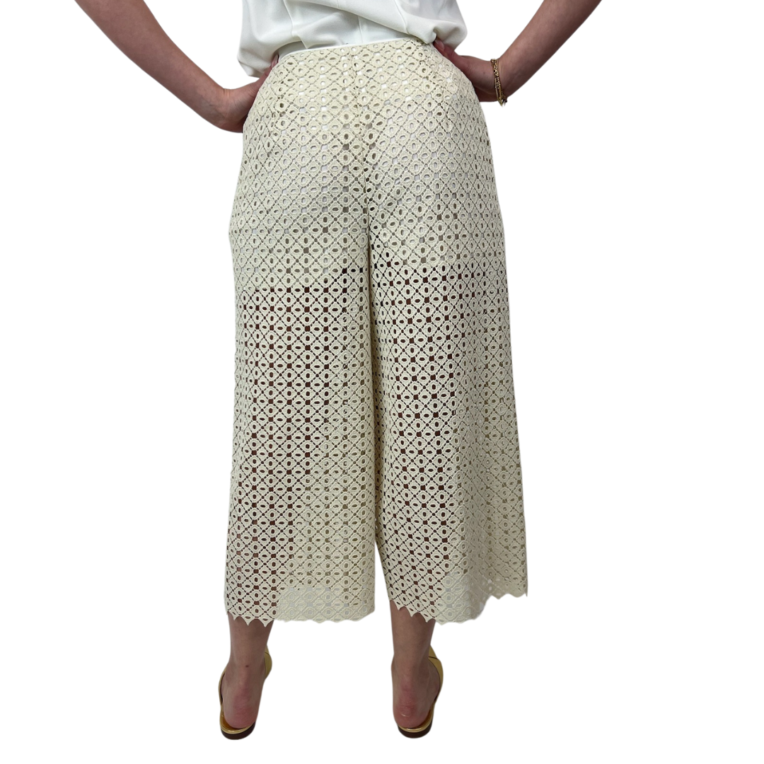 LIVIANA CONTI Pantalone in pizzo macramé