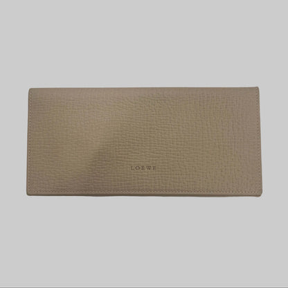 LOEWE Porta documenti in pelle martellata beige chiara