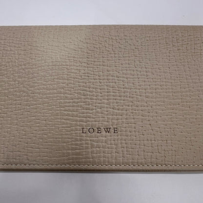 LOEWE Porta documenti in pelle martellata beige chiara