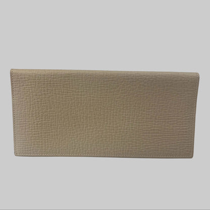 LOEWE Porta documenti in pelle martellata beige chiara