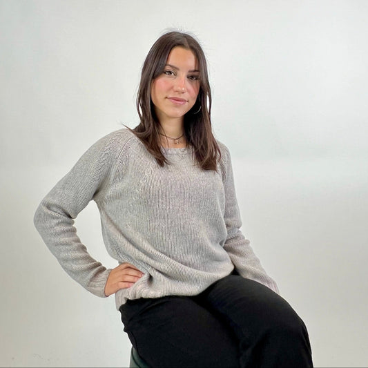 LORENA ANTONIAZZI Maglione in cashmere melange rosa azzurro