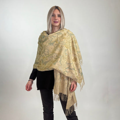 LORO PIANA Scialle in cashmere stampa Paisley