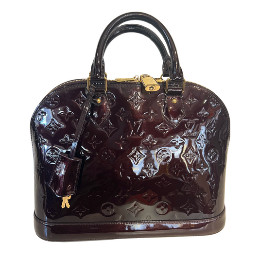 LOUIS VUITTON Alma PM Vernice amaranto