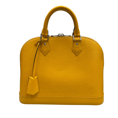 LOUIS VUITTON Borsa Alma MM in epi giallo