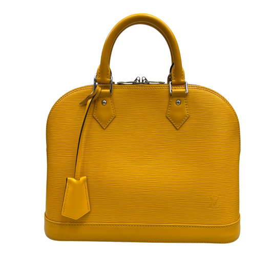LOUIS VUITTON Borsa Alma MM in epi giallo