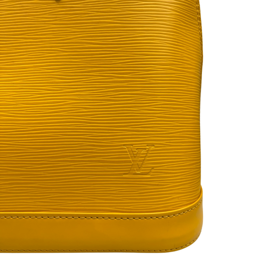 LOUIS VUITTON Borsa Alma MM in epi giallo