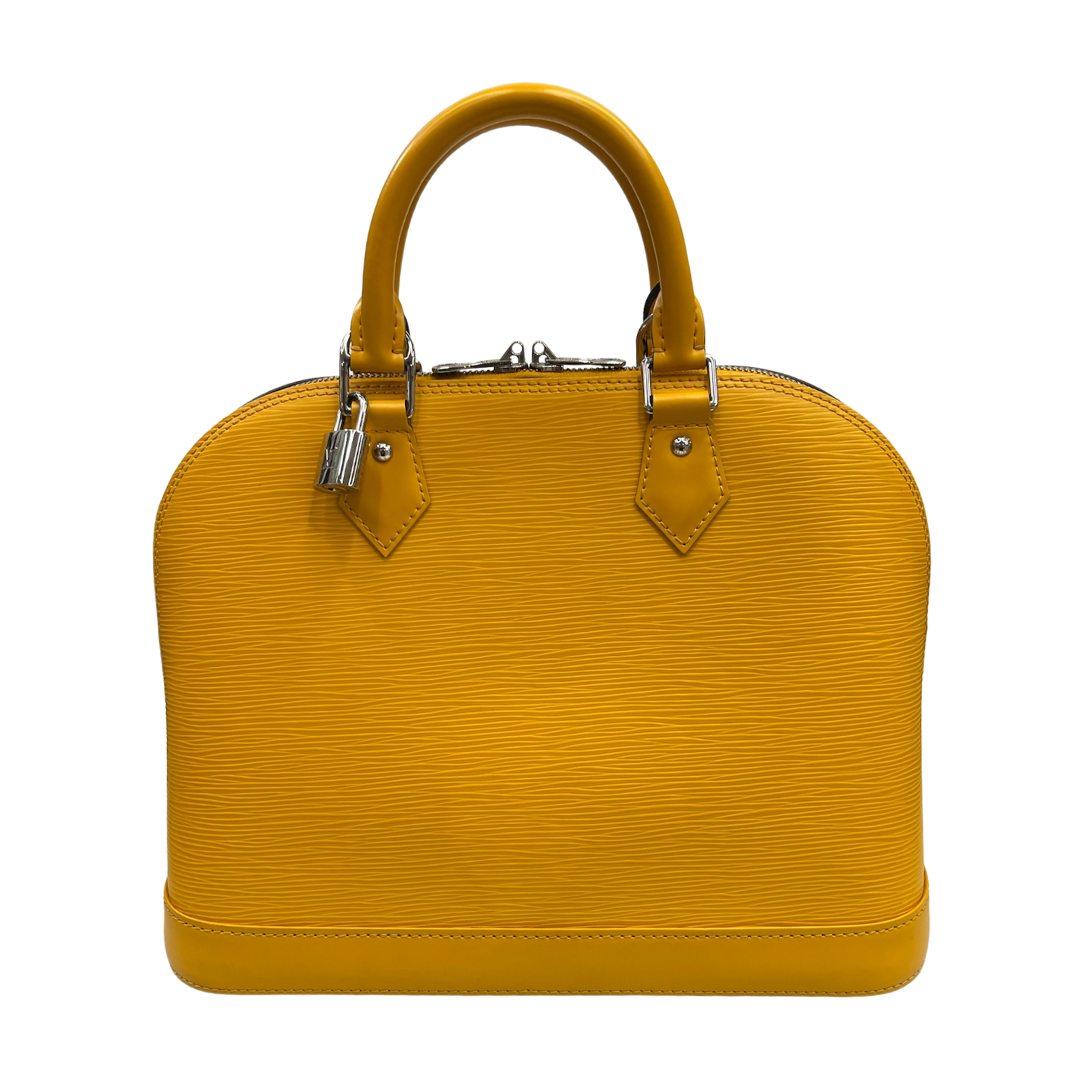 LOUIS VUITTON Borsa Alma MM in epi giallo