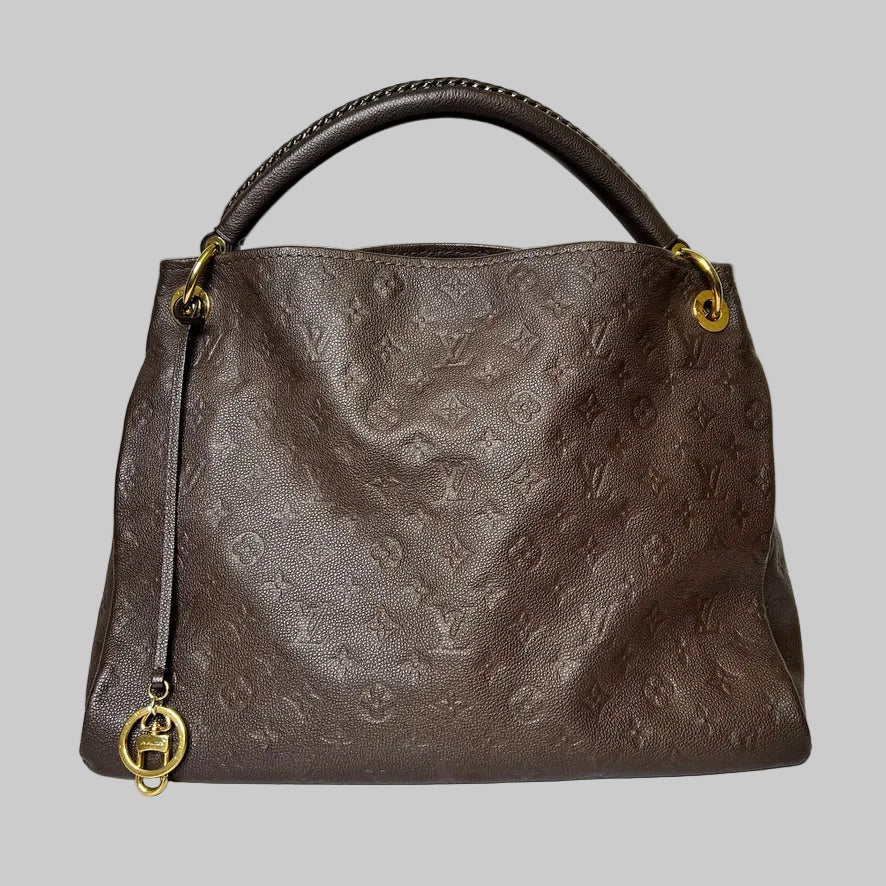 LOUIS VUITTON Borsa Artsy MM in pelle monogram imprimé marrone