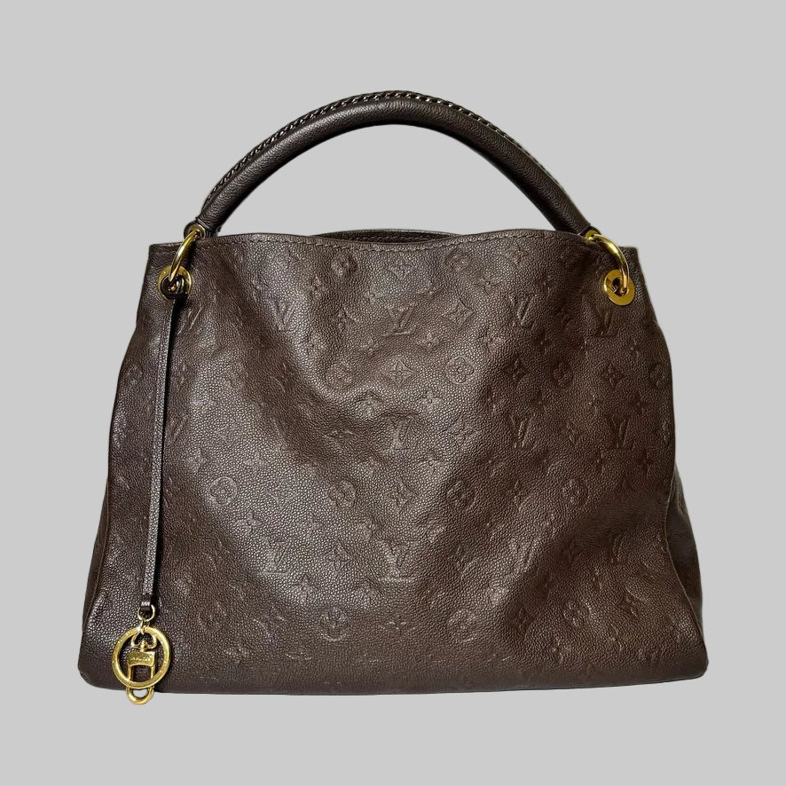 LOUIS VUITTON Borsa Artsy MM in pelle monogram imprimé marrone 