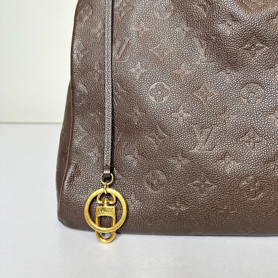 LOUIS VUITTON Borsa Artsy MM in pelle monogram imprimé marrone