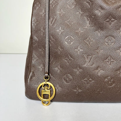 LOUIS VUITTON Borsa Artsy MM in pelle monogram imprimé marrone