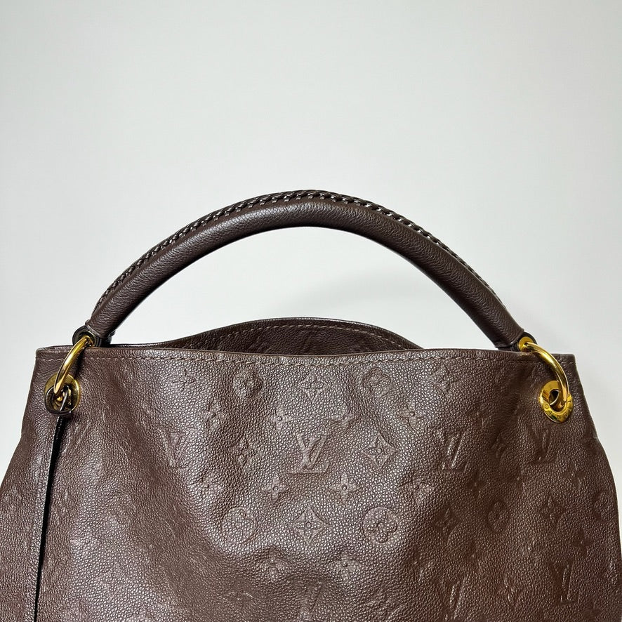 LOUIS VUITTON Borsa Artsy MM in pelle monogram imprimé marrone