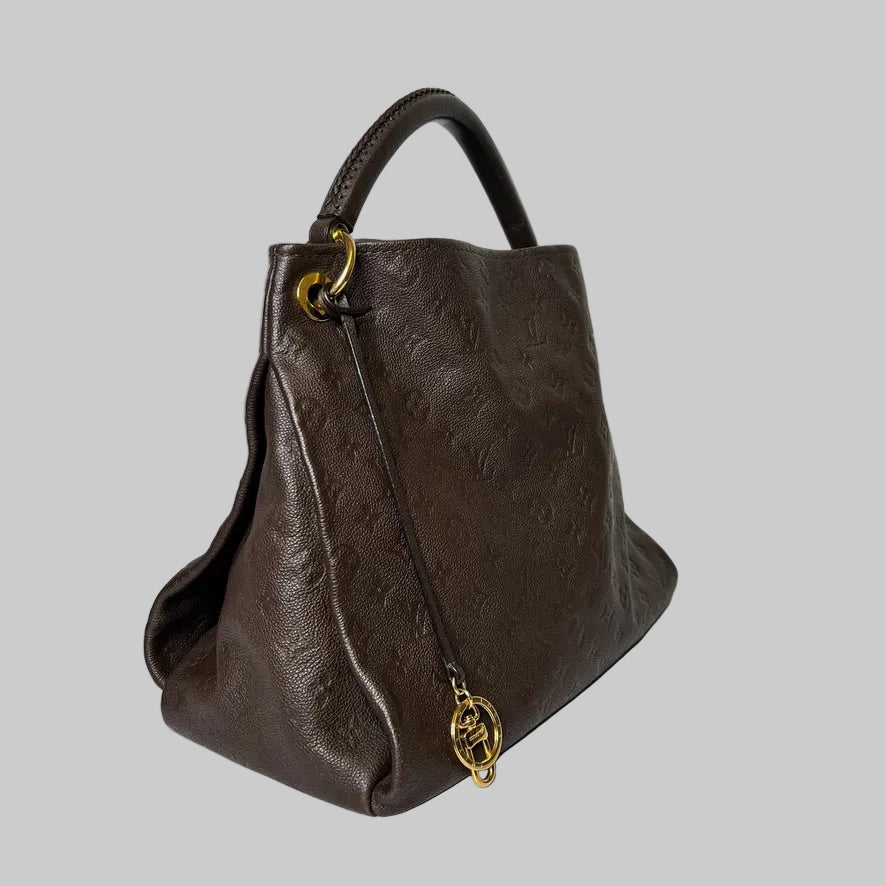 LOUIS VUITTON Borsa Artsy MM in pelle monogram imprimé marrone