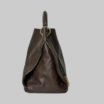 LOUIS VUITTON Borsa Artsy MM in pelle monogram imprimé marrone